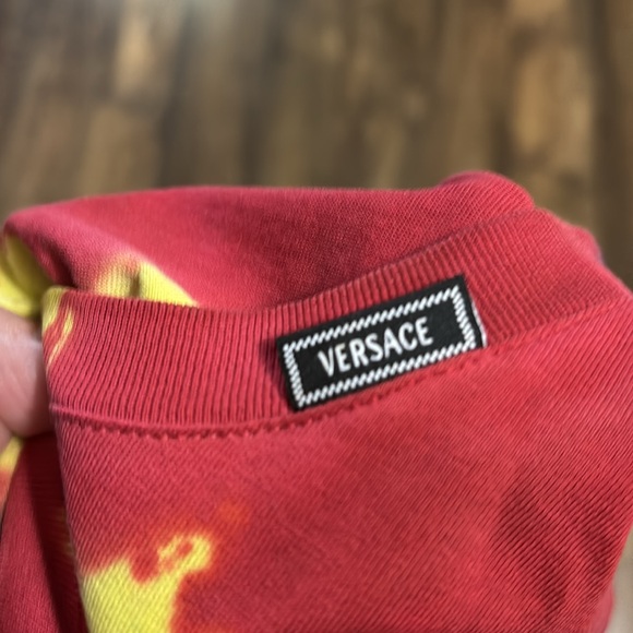 Versace tie dye Medusa tshirt medium Taylor fit - Picture 3 of 5